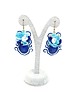 kolczyki soutache Niebieskie kolczyki sutasz - kolekcja Flora 1