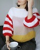swetry damskie  Sweter Red Stripes 3