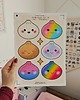 naklejki dla dzieci Naklejki Ścienne Pierożki Squishy Dumplings Rzadkie 6 szt 1