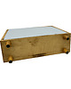zegary Zegar kominkowy vintage Ruhla Electric lata 70. drewno design mid-century 5