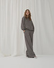 bluza bez kaptura damska Bawełniana bluza Enjoyable steel grey boucle 2