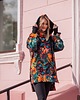bluza z kapturem damska Bluza oversize Nina wzór malarski 5