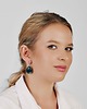 kolczyki szklane Perłowe kolczyki w odcieniu morza Parla e14/17 2