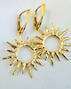 kolczyki srebrne Kolczyki złote słońca, duże słońce 1