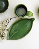 kubki Ręcznie lepiony kubek ceramiczny LIŚĆ 1