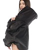 kurtki damskie Krótka kurtka typu bomber collar czarna 1