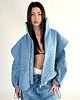 kurtki damskie Parachute light blue denim bomber jacket 2