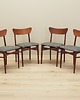 krzesła Komplet czterech krzeseł tekowych, duński design, lata 70, produkcja: Dania 1