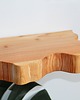 półki Półka ścienna z niewidocznym mocowaniem- / naturalny 35/14 cm 4