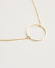 złote naszyjniki Gold Plated Large Karma Necklace 1