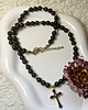 korale Naszyjnik "Czarna Tarcza"  2