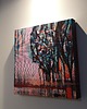 obrazy Obraz ręcznie malowany na płótnie 29x29 cm - abstrakcyjny pejzaż 2