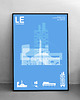 plakaty Budynki  Le Corbusiera  - plakat 50x70 cm 1