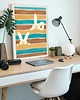 plakaty Kolorowe króliki - plakat fine art, giclee 2