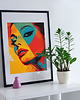 plakaty Plakat - Vibrant lady 2