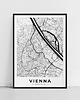 plakaty Plakat Wiedeń Vienna mapa 2