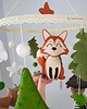karuzele i girlandy do łóżeczka Handmade karuzela leśna , lisek i urocze zwierzątka dla niemowlaka 7