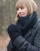 rękawiczki damskie WOOLY wełniane rękawiczki- czarne 3