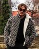 płaszcze i kurtki męskie Stylowa Ciepła Męska Kurtka Wełniana Z Futrem Ekologicznym W Stylu Country 3