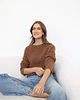 swetry damskie  Sweter Freya brązowy karmel 2