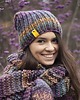 szale damskie MAXCOLOR duży szal "jagoda na słońcu" 2