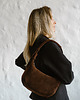 torby na ramię Moon bag - skórzana torebka - zamszowa - brąz 2