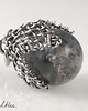 kolczyki wire wrapping Srebrne w siateczce - kolczyki (lub klipsy) 2