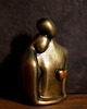 figurki i rzeźby Rzeźba z gipsu, Jesteś Moim Skarbem, złoto-zielony, wys. 12,4 cm 2