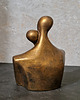figurki i rzeźby Rzeźba z gipsu, Para Zakochanych, miodowe złoto, wys. 11,7 cm 3