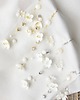 Biżuteria ślubna Elderflower delikatne kolczyki z jasnymi kwiatami 1