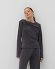 bluzki z długim rękawem damskie Longsleeve Bloom modal antracite 3
