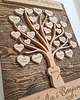 Ślub - inne Drewniane podziękowanie dla rodziców - drzewko 2