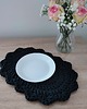 podkładki do kuchni Podkładka owalna szydełkowa ze sznurka 28cmx40cm 4