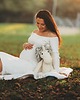 misie i maskotki Beżowo-szary handmade jednorożec w rozmiarze XL 3