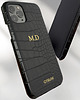 etui na telefon Etui Monogram case inicjał - CZARNY SNAKE 4