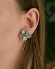 nausznice Nausznica i sztyft duże kwiaty perły wire wrapping 4