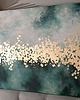obrazy ZŁOTY SPOKÓJ Abstrakcyjny obraz ze złotem, ręcznie malowany, 100x70 cm 1