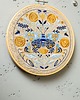 Ozdoby na ścianę Ćma folkowa - haft w tamborku 20 cm 4