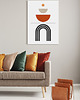 plakaty Plakat Geometria black red 5