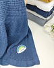 kocyki, kołderki, pościel dla dzieci Bambusowy personalizowany kocyk, granatowy kocyk bambusowy 1