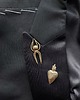 przypinki Pin z mosiądzu/ Serce z płomieniem 3