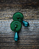 kolczyki soutache Zielone  kolczyki soutache 1