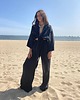 spodnie materiałowe damskie Spodnie PREMIUM PALAZZO FEELINGS BLACK BOSSY 3