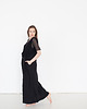 sukienki maxi damskie Sukienka lniana elegancka z tiulem 2