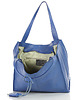 torby na ramię Modna torebka damska skórzany shopper bag - MARCO MAZZINI niebieska 7