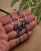 kolczyki wire wrapping Kolczyki koła z ametystami wire wrapping 3