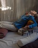 poduszki z łuską Mały wałek z gryką WellB Chmurny Szary 4