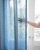 zasłony Zasłona z TAŚMĄ DUSTY BLUE 3