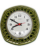 zegary Ceramiczny, zielony zegar ścienny Weimar, Niemcy (NRD)  4