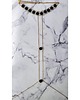 złote naszyjniki Łańcuszek na ciało Chic Choker  Elegance - onyks 2